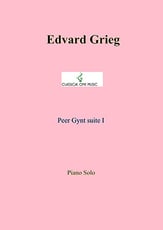 Peer Gynt Suite I piano sheet music cover